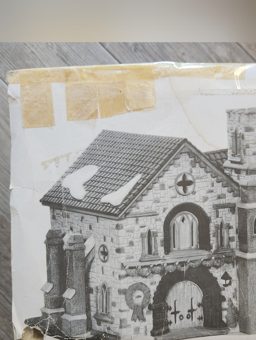 Vintage Whittlesbourne Church Handpainted Porcelain Dickens Village Series - Picture 14 of 16